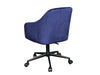 Lilac Office Chair Velvet Blue