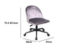 Dallin Office Chair Velvet Grey