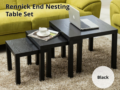 Rennick End Nesting Table Set Black