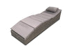 Miller Foldable Rattan Lounger Light Grey