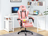 DS Josslyn Massage Gaming Chair Pink + White