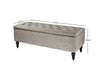 Abble Storage Ottoman Linen Grey L