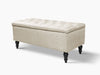 Abble Storage Ottoman Linen Beige M