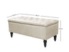 Abble Storage Ottoman Linen Beige M