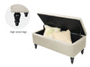 Abble Storage Ottoman Linen Beige M