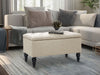 Abble Storage Ottoman Linen Beige S