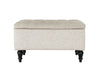 Abble Storage Ottoman Linen Beige S