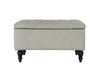 Abble Storage Ottoman Linen Grey S