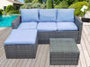 Rio 3PC Outdoor Sofa Set Blue