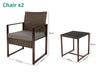 Livonia Outdoor Rattan Set Brown