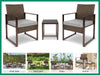 Livonia Outdoor Rattan Set Brown