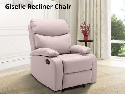 Giselle Recliner Chair PU Beige