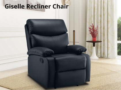 Giselle Recliner Chair PU Black