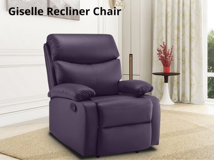 Giselle Recliner Chair PU Brown