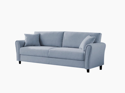 Cozza Linen Sofa Blue