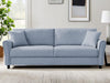 Cozza Linen Sofa Blue