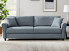 Cozza Linen Sofa Blue