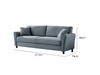 DS Cozza Linen Sofa Blue