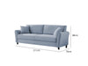 Cozza Linen Sofa Blue