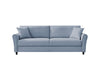 Cozza Linen Sofa Blue