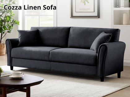 DS Cozza Linen Sofa Grey