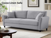 DS Cozza Linen Sofa Light Grey