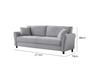 Cozza Linen Sofa Light Grey