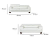 Devon Modern Sofa Set PU White