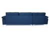 Kaveah Velvet Sectional Sofa with Left Chaise Blue