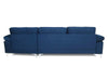 Kaveah Velvet Sectional Sofa with Right Chaise Blue