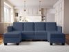 Enzo Sectional Sofa Velvet Dark Grey