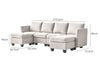 Enzo Sectional Sofa Velvet Grey