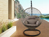 Jade Swing Chair Grey+Brown