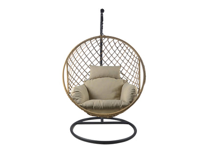 Jade Swing Chair Khaki Grey+Beige