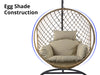 Jade Swing Chair Khaki Grey+Beige