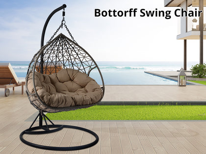 DS Bottorff Swing Chair Light Brown+Khaki