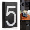 DS BS LED Outdoor Solar House Number Light Sign 1