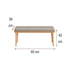 DS BS Shoe Rack Bench for Entryway-60CM