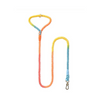 DS BS 150CM Soft Braided Colourful Dog Leash-Rainbow