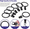 DS BS 30 Pack Curtain Rings with Clips Hooks