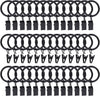 DS BS 30 Pack Curtain Rings with Clips Hooks