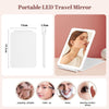 DS BS Travel Mirror Rechargeable Makeup Mirrors-White