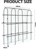 DS BS U-Shape Adjustable Garden Trellis for Climbing Plants