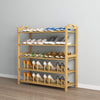 DS BS 5-Tier Bamboo Shoe Rack Shoe Storage Organizer