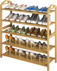 DS BS 5-Tier Bamboo Shoe Rack Shoe Storage Organizer