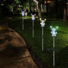 DS BS  Solar Angel Garden Stake Lights-Purple