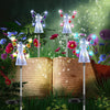 DS BS  Solar Angel Garden Stake Lights-Purple