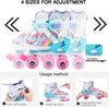 DS BS Adjustable Kids Roller Skates XS Size 27-30 Pink