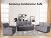 DS Verna Living Sofa Set Linen Grey