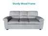 DS Verna Living Sofa Set Linen Light Grey